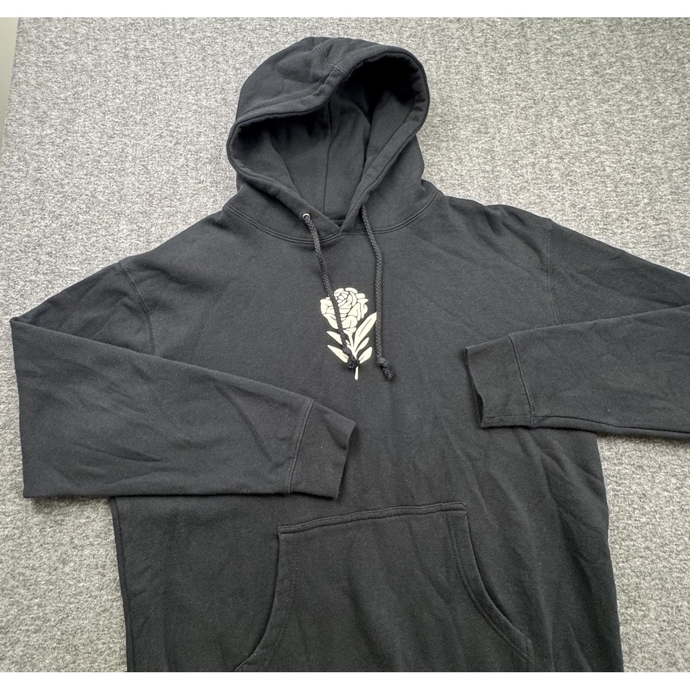 Elevation Worship Graves Into Gardens‎ Hoodie Black Rose Graphic Men's Large